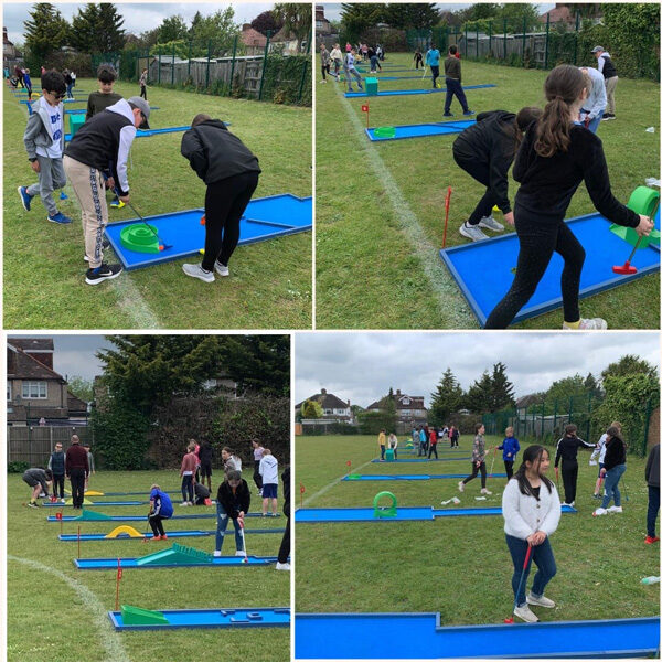 Fun end of school year activity - crazy golf