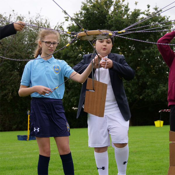 KS3 problem solving team day with practical challenges