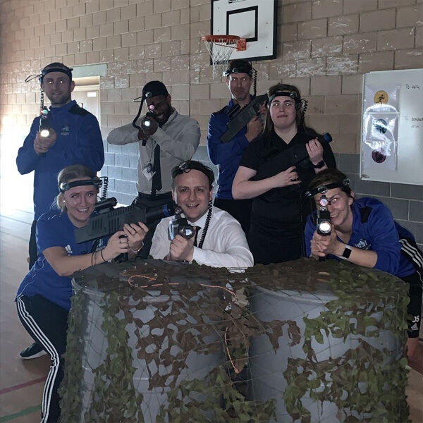 INSET day for teachers and school staff using laser tag