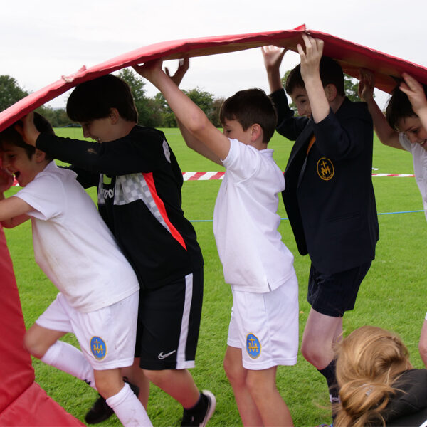 School reward day featuring engaging team building activities