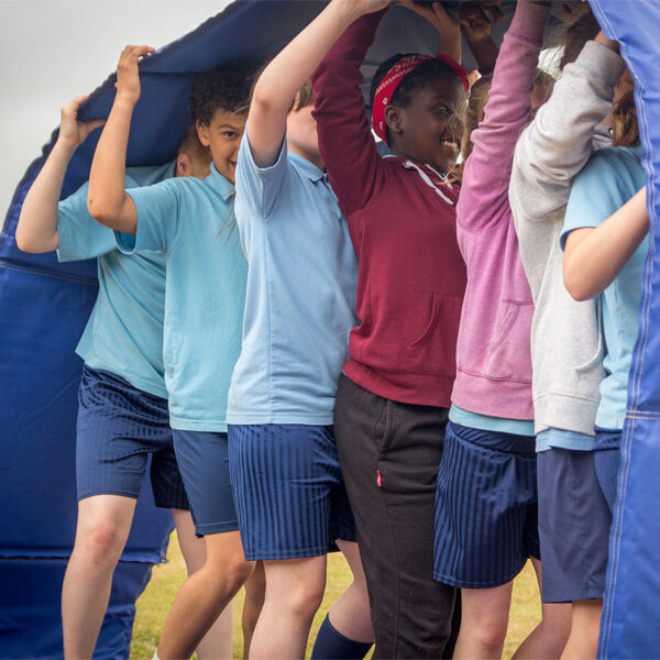 Offering team building events at schools