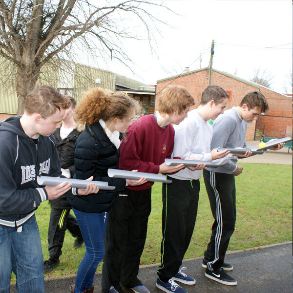 Year 12 sixth form transition day with team building challenges